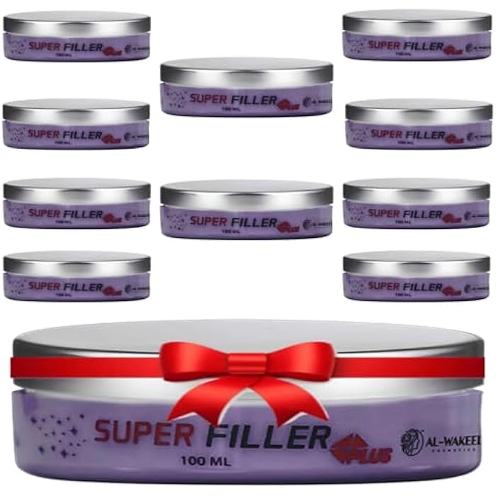 عرض لتر 10 عبوة فيلر سوبر بلس وعبه هدية لتعزيز بالبروتين والكريتين والكولاجين - Image 1